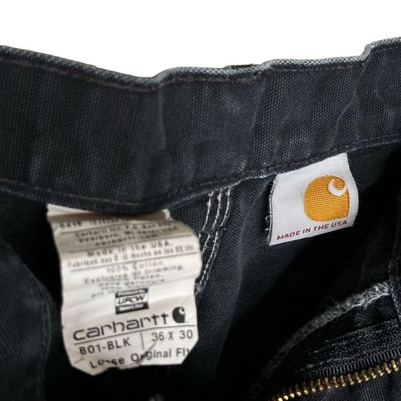 VTG Carhartt Double Knee USA Made B01 Men’s Size 36x30 Loose Original Fit - Picture 7 of 7